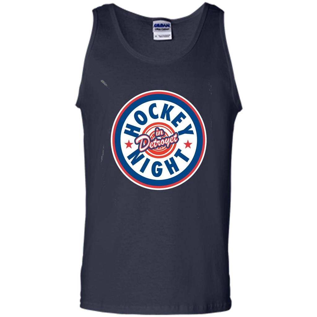 Hockey Night In Detroyet T-shirt Navy