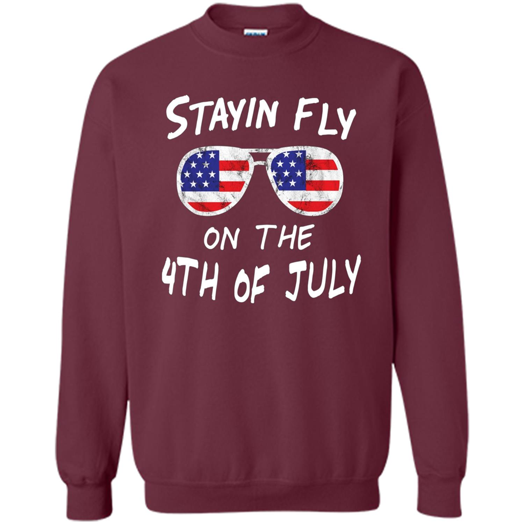 Independence Day T-shirt Stayin Fly On The 4th Of July Maroon