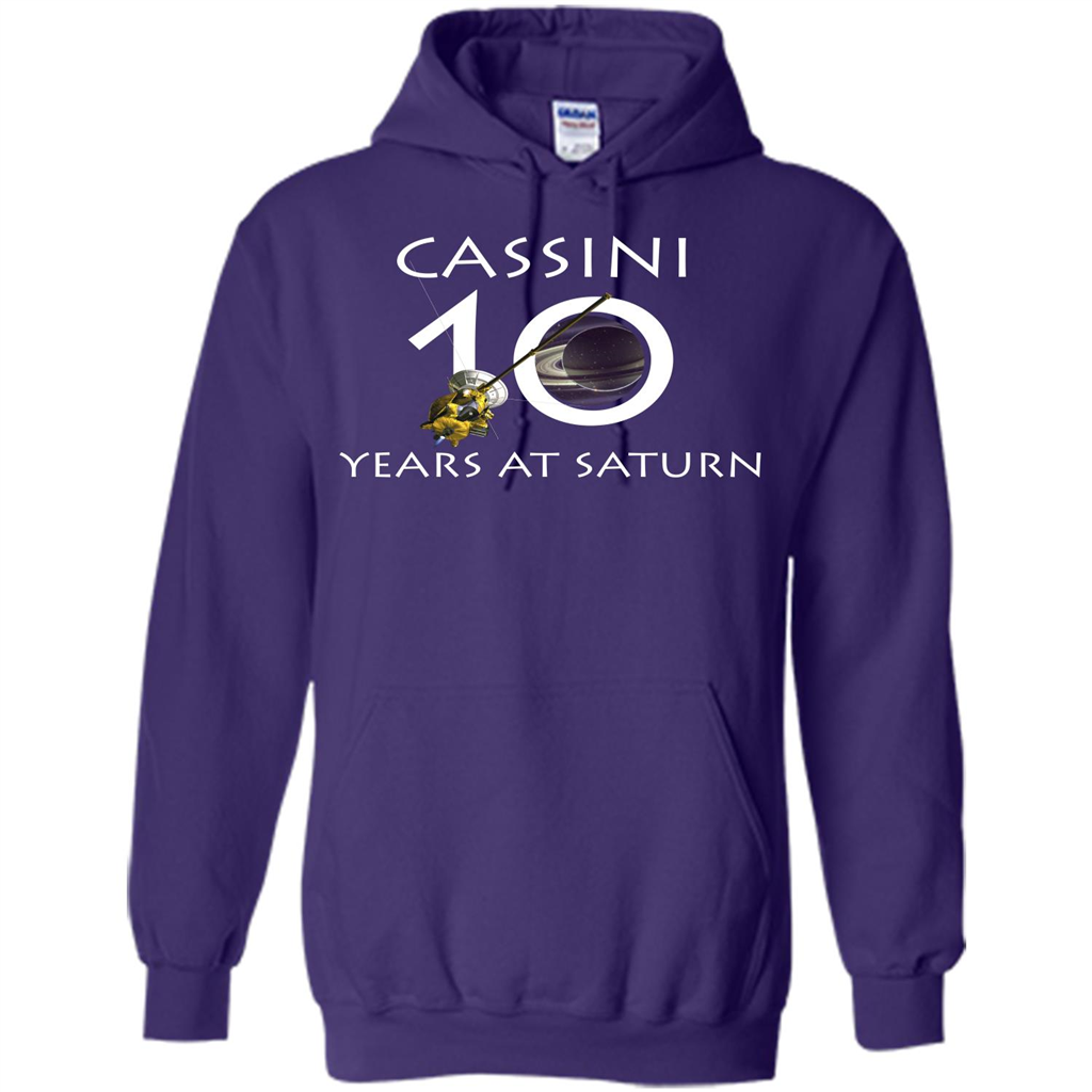 Cassini Grand Finale T-shirt Cassini 10 Years At Saturn T-shirt Purple