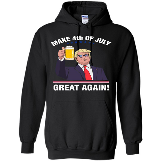American T-shirt Make 4th Of July Great Again Black