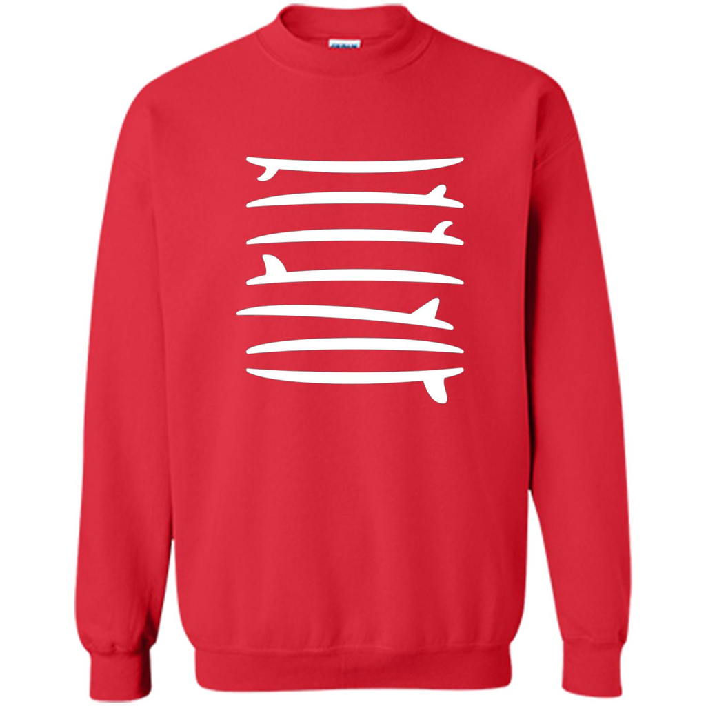 Surfing T-shirt The Longboard Single Fin Surfer T-shirt Red