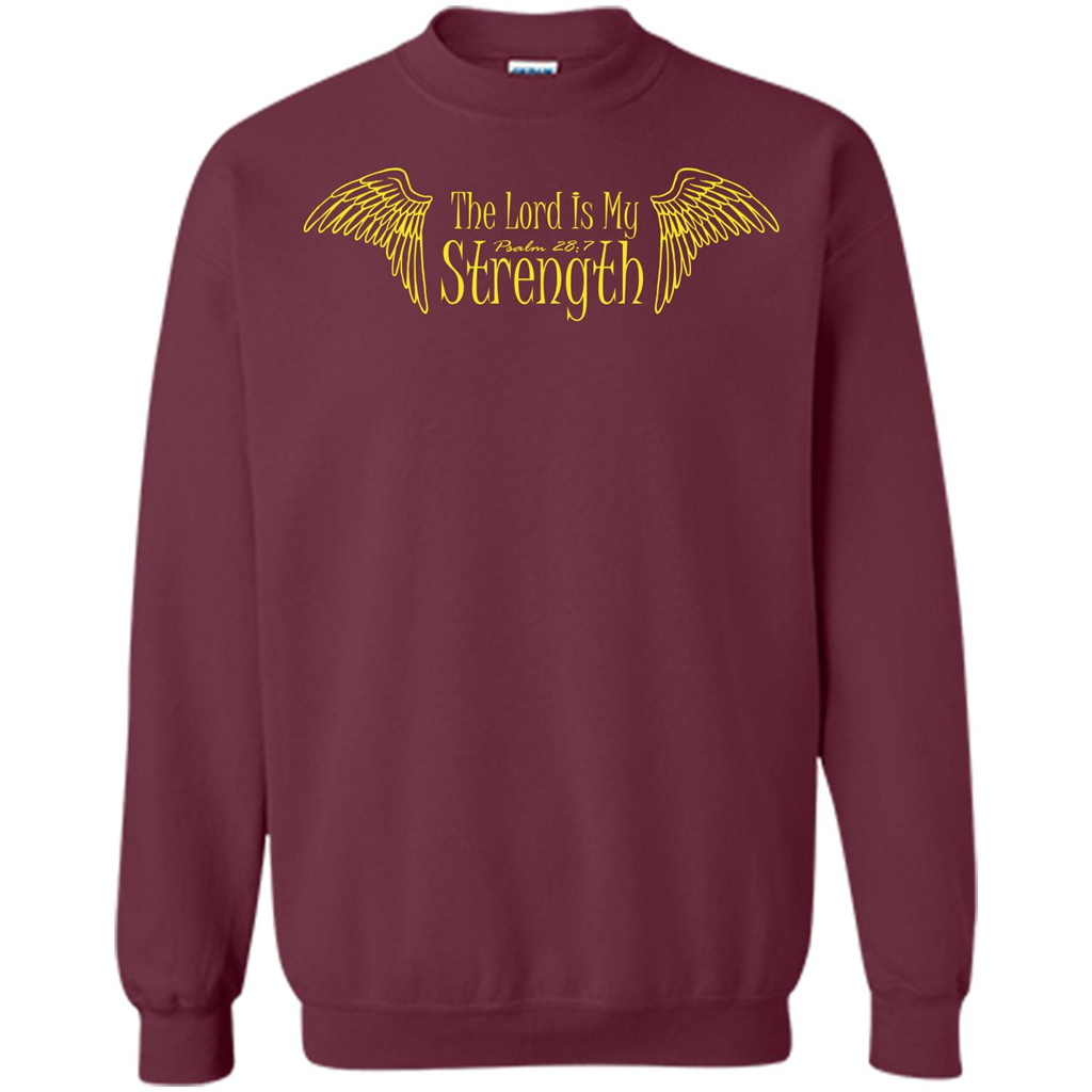 Christian T-shirt The Lord Is My Strength Maroon