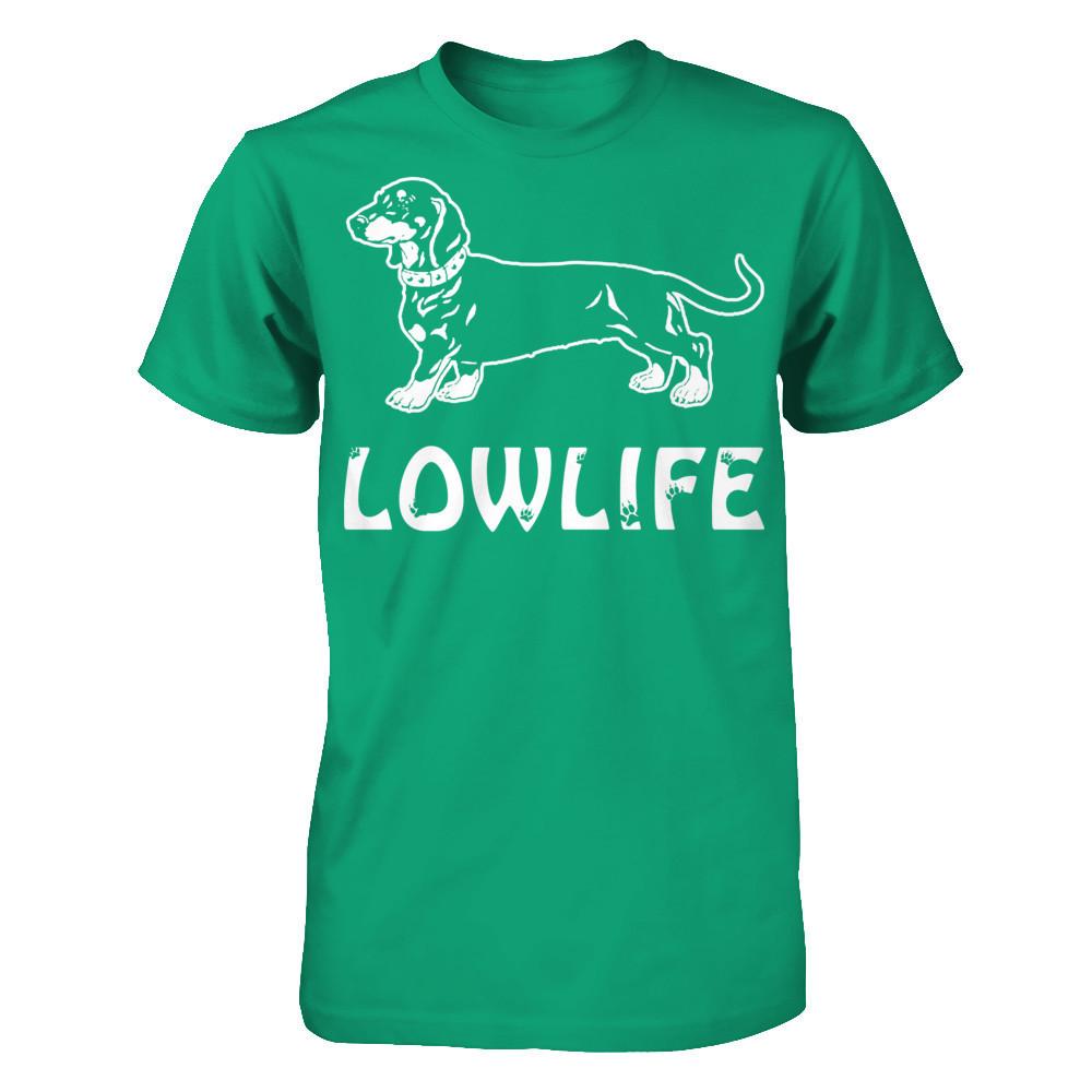 Love Dachshund - Lowlife Gildan - Short Sleeve Tee Kelly Green