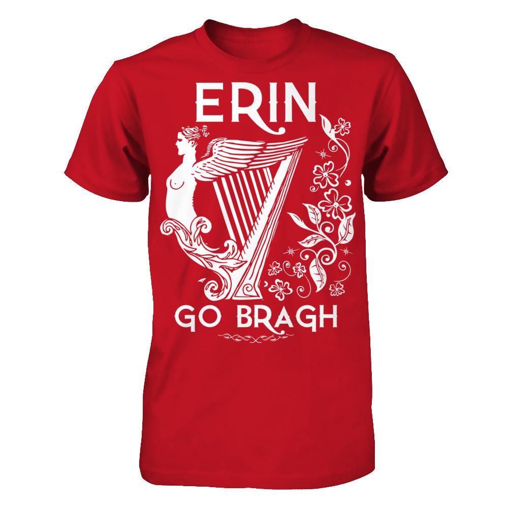 Erin Go Bragh T-shirt Gildan - Short Sleeve Tee Red