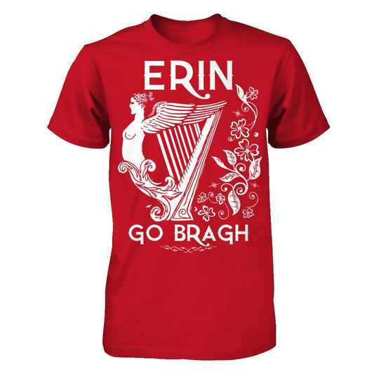 Erin Go Bragh T-shirt Gildan - Short Sleeve Tee Red