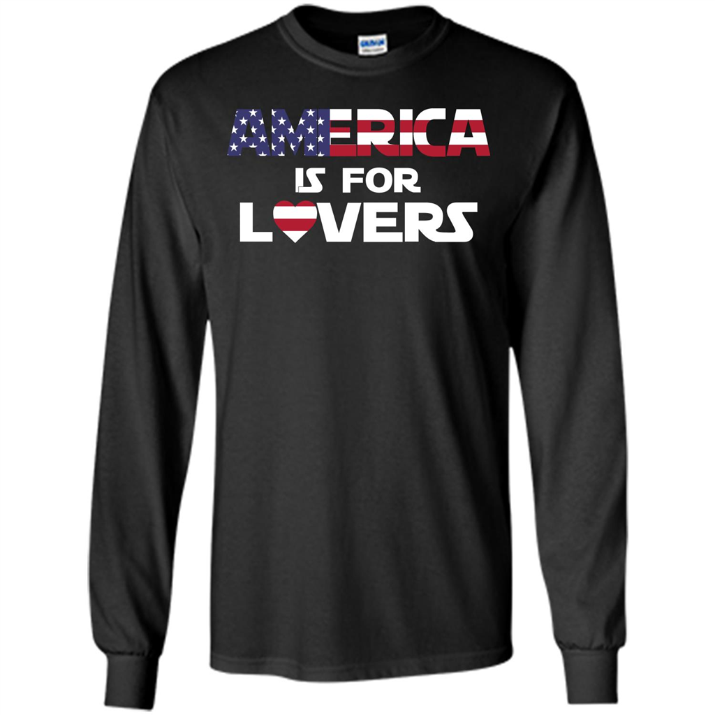 America Is For Lovers T-shirt Black