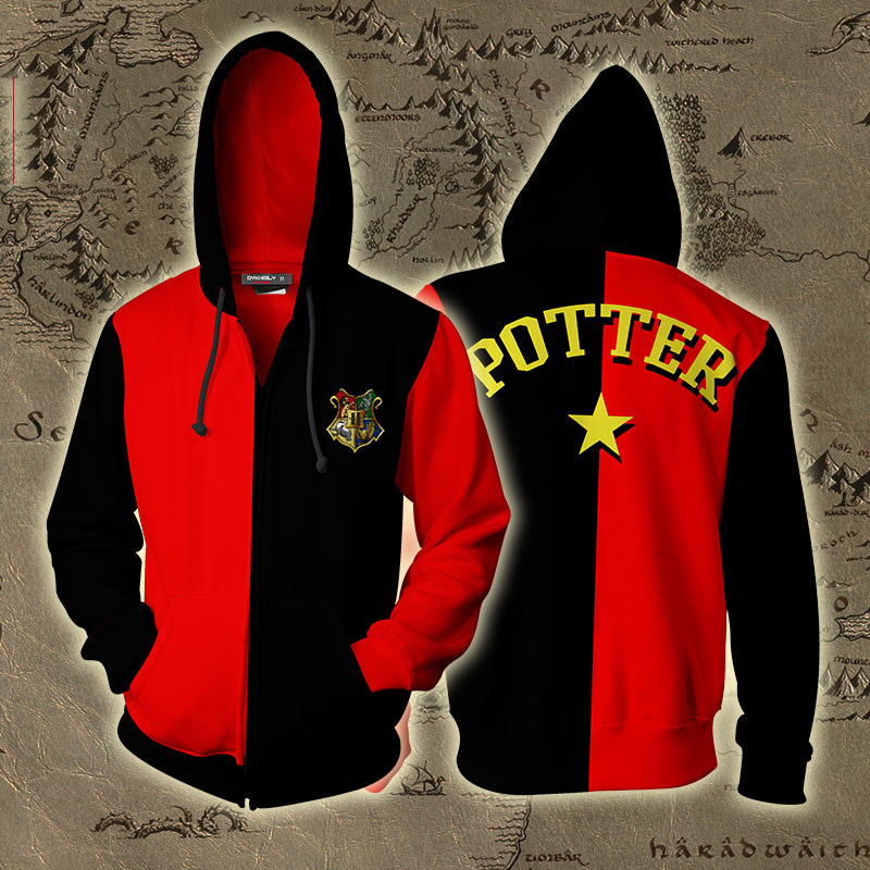 Triwizard Tournament Harry Potter (Potter) Zip Up Hoodie 4XL