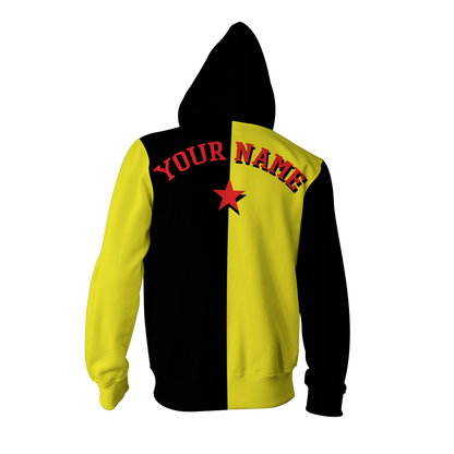 Triwizard Tournament Harry Potter Diggory (Customized Name) Zip Up Hoodie