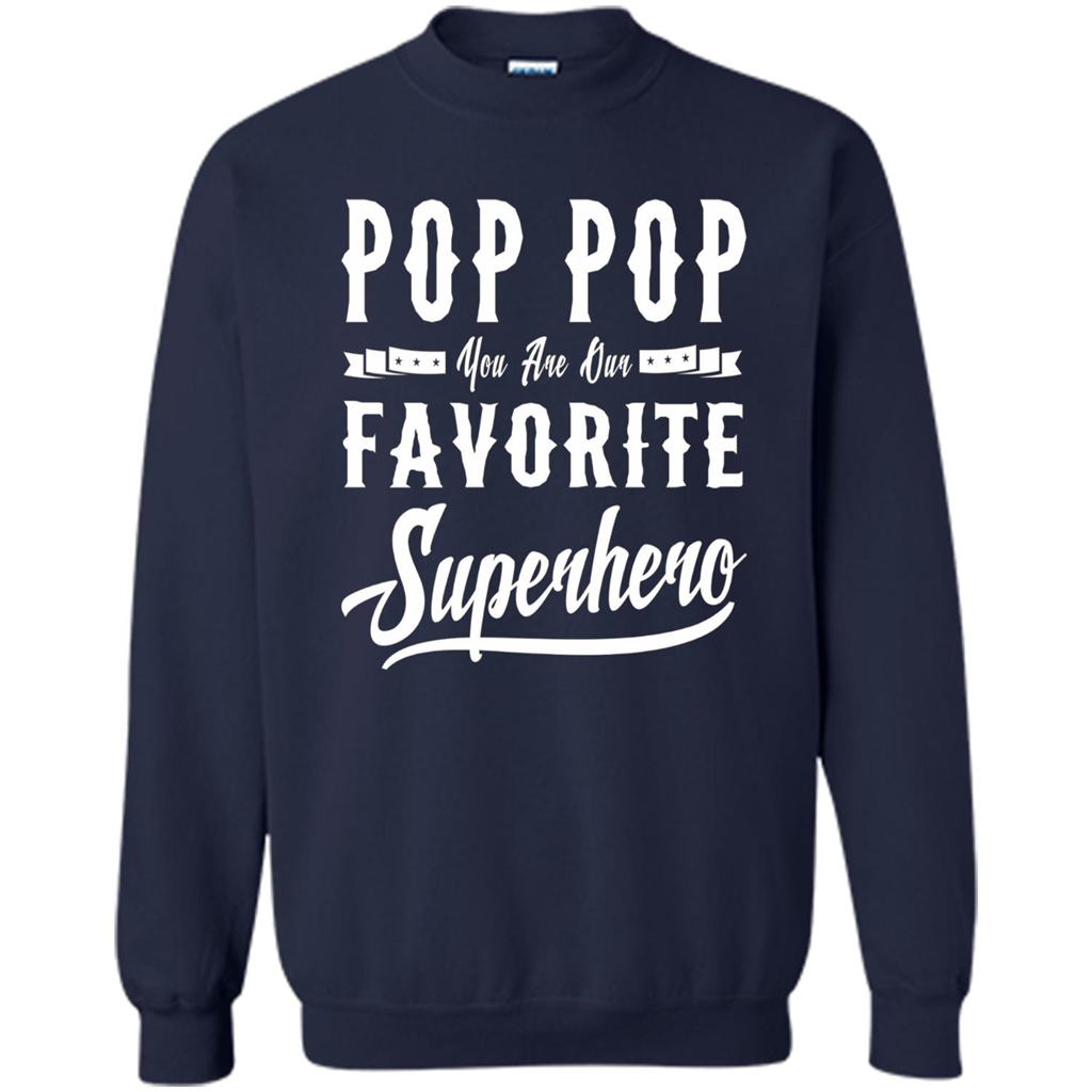 Pop Pop Superhero Fathers Day Gifts Dad Grandpa Men T-shirt