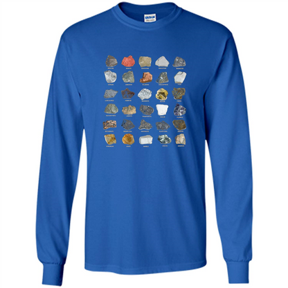 Ores and Minerals Gems and Crystals Rock Collecting T-shirt Royal