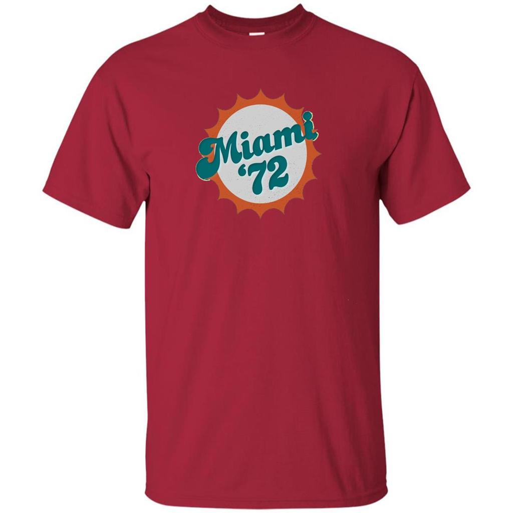 Miami 1972 Shirt Undefeated Sports Vintage T-shirt Cardinal