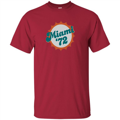 Miami 1972 Shirt Undefeated Sports Vintage T-shirt Cardinal