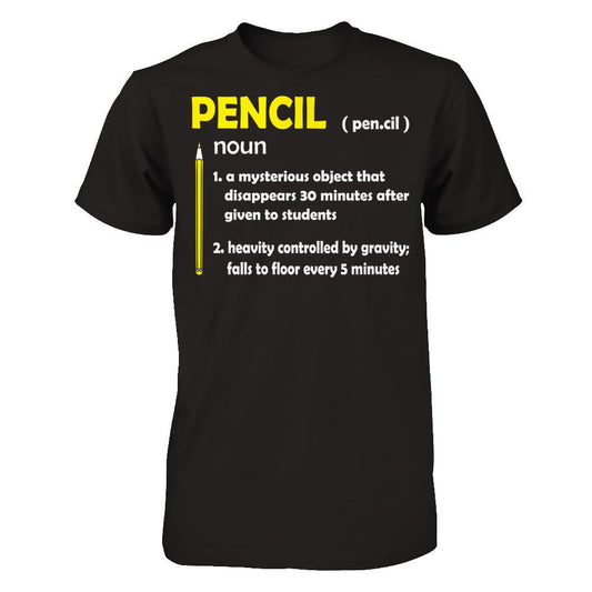 Pencil - A Mysterious Object T-shirt Gildan - Short Sleeve Tee Black