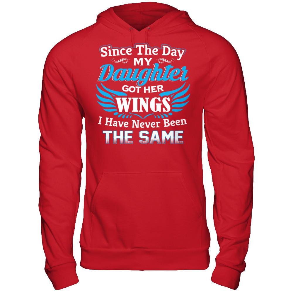 Since The Day My Daughter Got Her Wings - I Have Never Been The Same Gildan - Pullover Hoodie Red