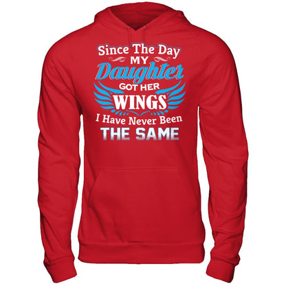 Since The Day My Daughter Got Her Wings - I Have Never Been The Same Gildan - Pullover Hoodie Red