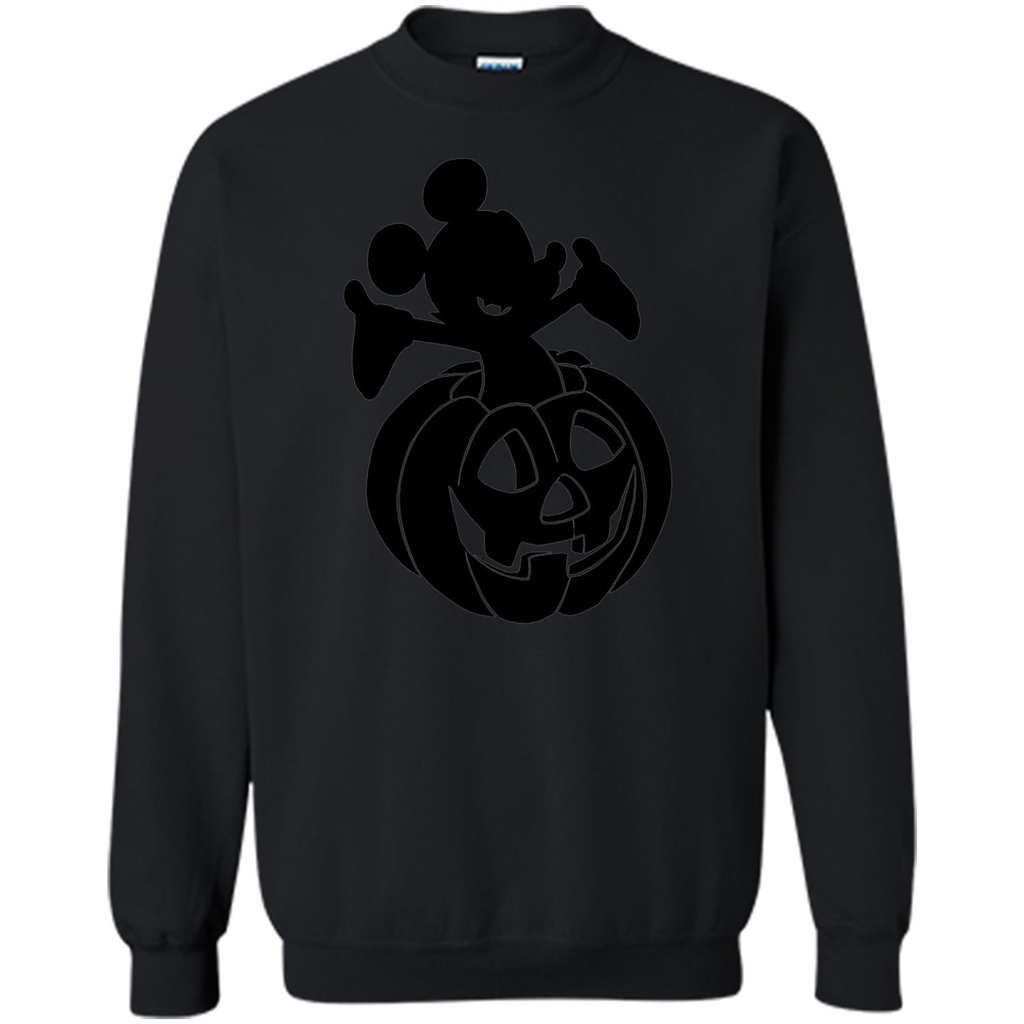 Mickey Mouse Halloween Pumpkin T-shirt Black
