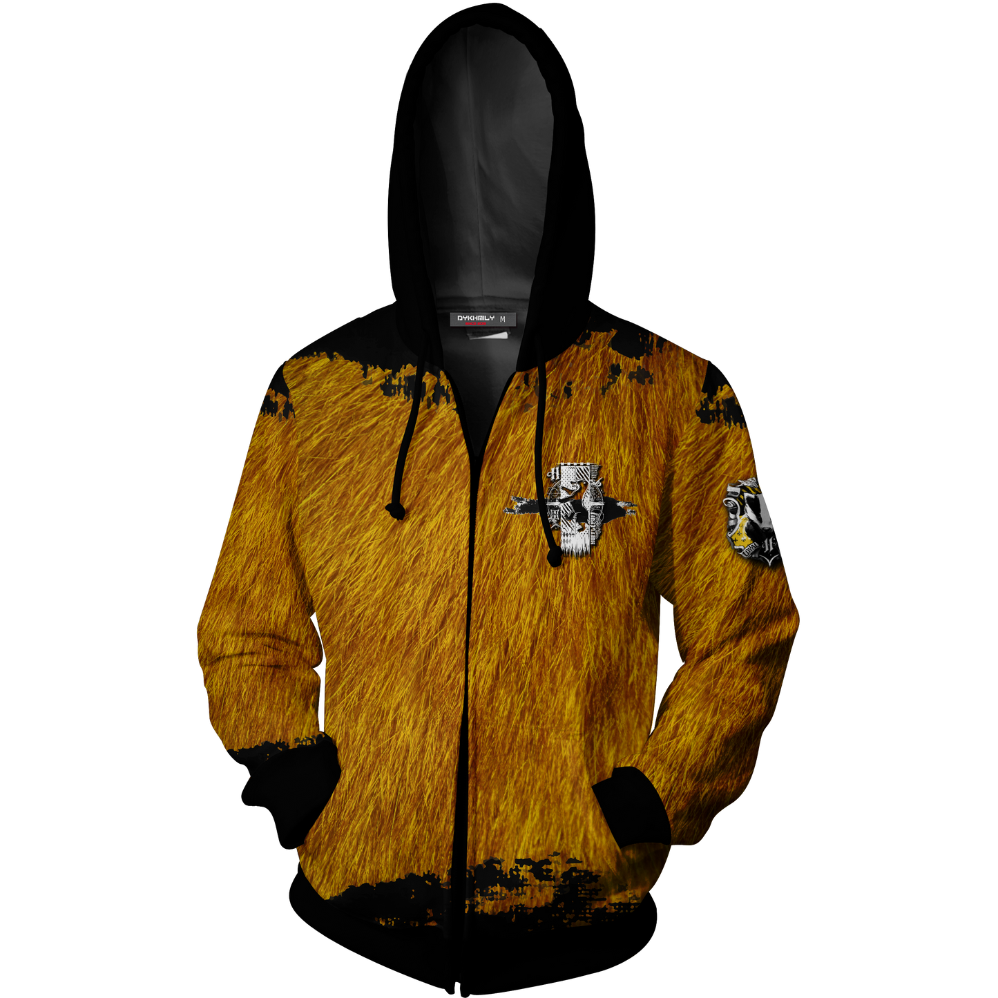 The Just Hufflepuff Harry Potter Zip Up Hoodie