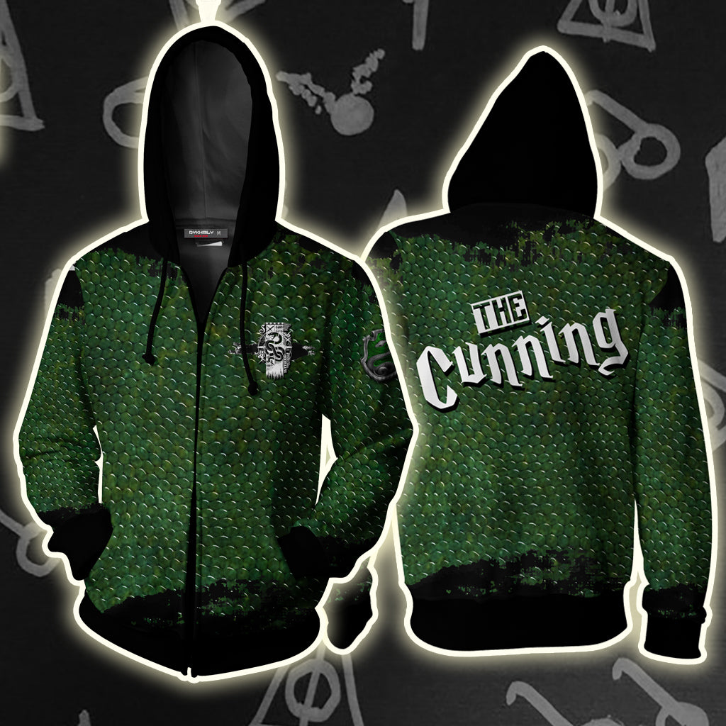 The Cunning Slytherin Harry Potter Zip Up Hoodie 4XL
