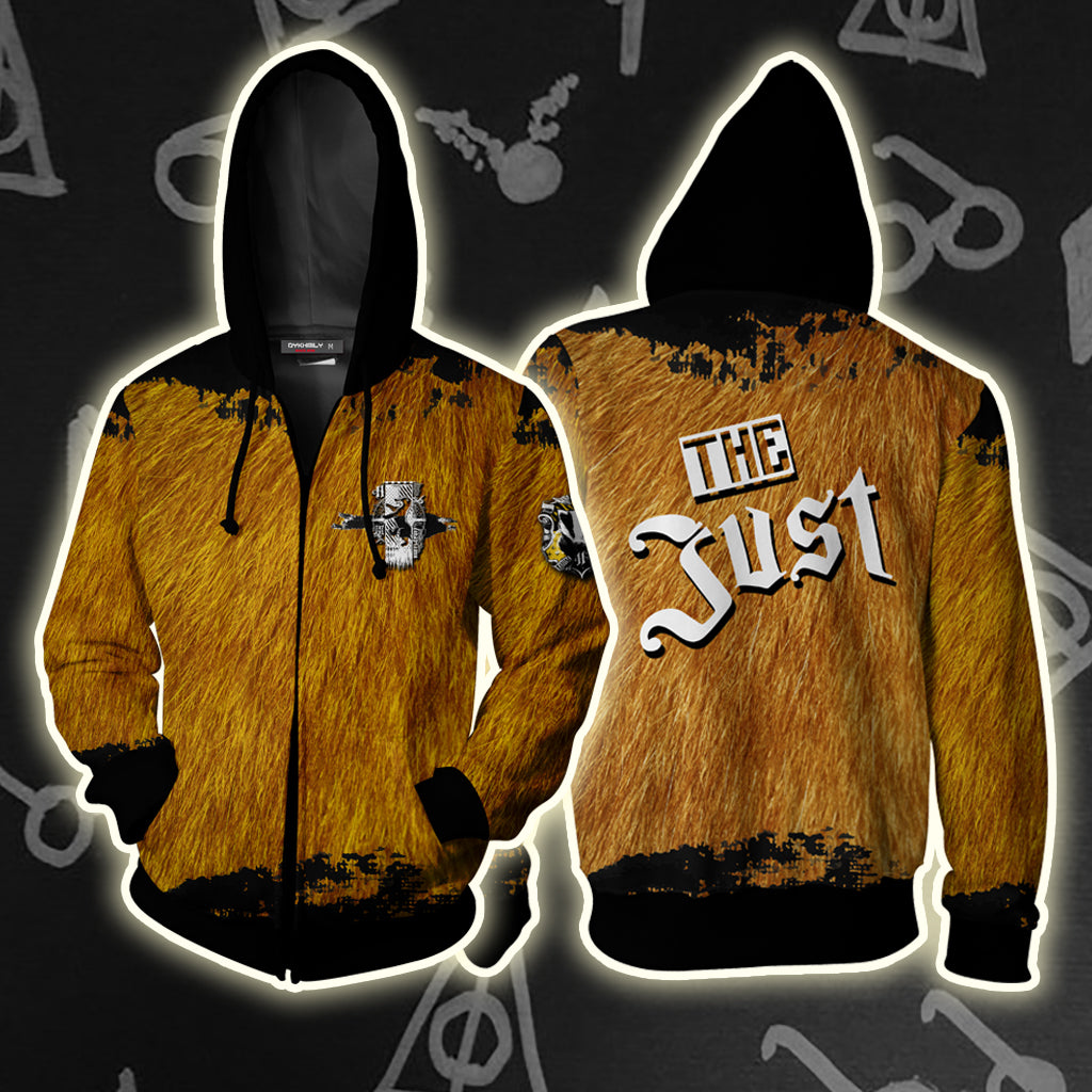The Just Hufflepuff Harry Potter Zip Up Hoodie 4XL