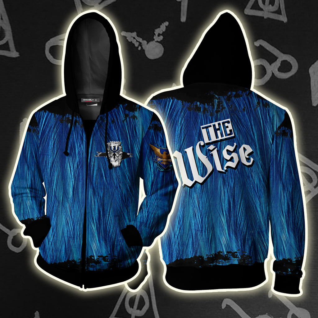 The Wise Ravenclaw Harry Potter Zip Up Hoodie