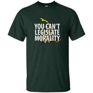 Gadsden Libertarian T-shirt You Can't Legislate Morality