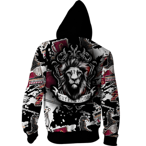 The Gryffindor Lion Harry Potter New Collection Zip Up Hoodie
