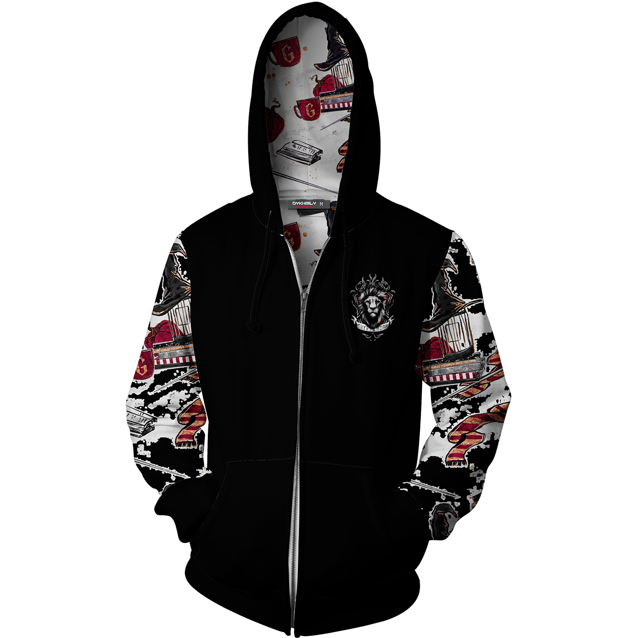 The Gryffindor Lion Harry Potter New Collection Zip Up Hoodie
