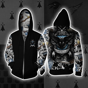 The Ravenclaw Eagle Harry Potter New Collection Zip Up Hoodie