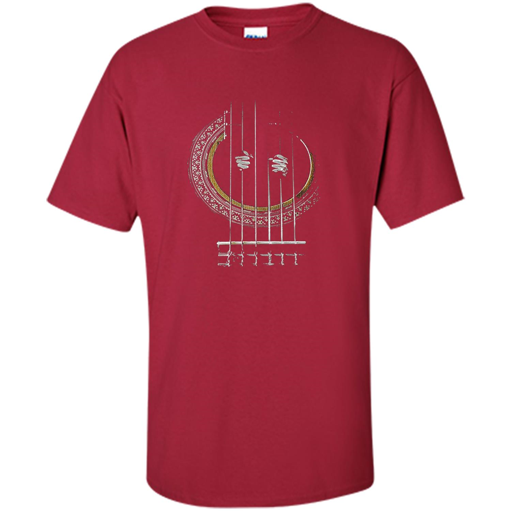 Guitar T-shirt Love Go Where The Guitar Takes You Cardinal