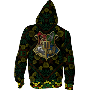 Hufflepuff House Harry Potter New Collection Zip Up Hoodie
