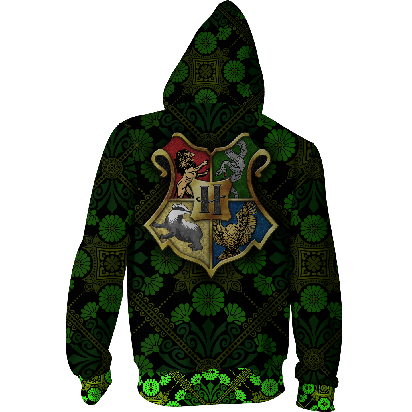 Slytherin House Harry Potter New Collection Zip Up Hoodie