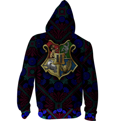 Ravenclaw House Harry Potter New Collection Zip Up Hoodie
