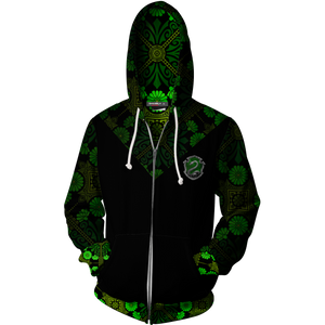 Slytherin House Harry Potter New Collection Zip Up Hoodie