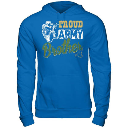 Proud Army Brother T-shirt Gildan - Pullover Hoodie Royal