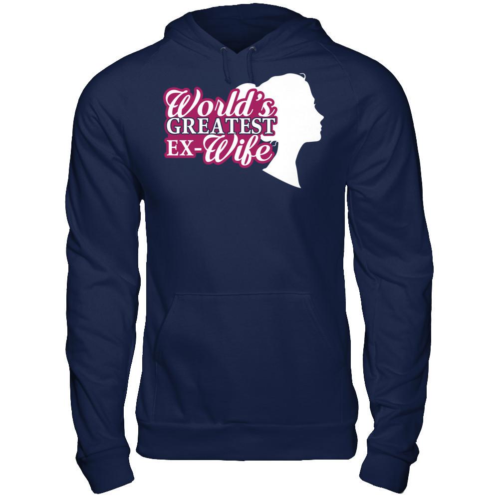 World's Greatest Ex-Wife Gildan - Pullover Hoodie Navy