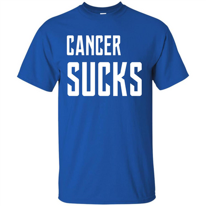 Cancer Sucks T-shirt Royal