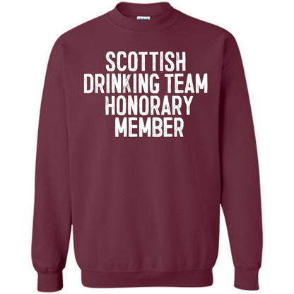 Scottish Drinking Team Honorary Member T-Shirt Maroon