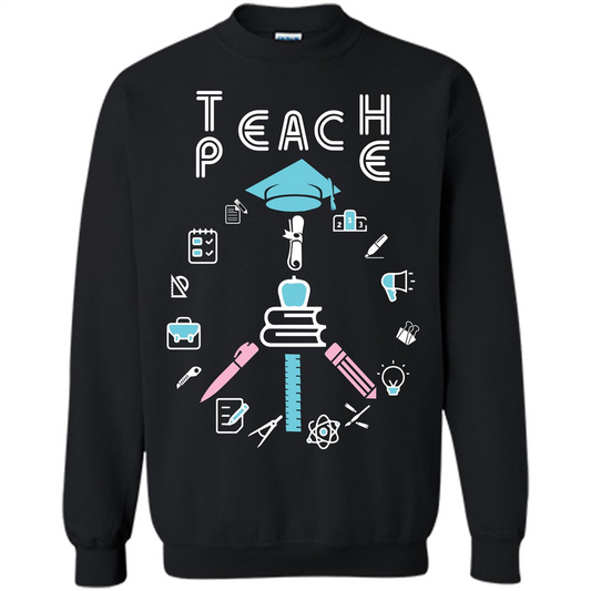 Teacher T-shirt Teach P.E T-shirt Black