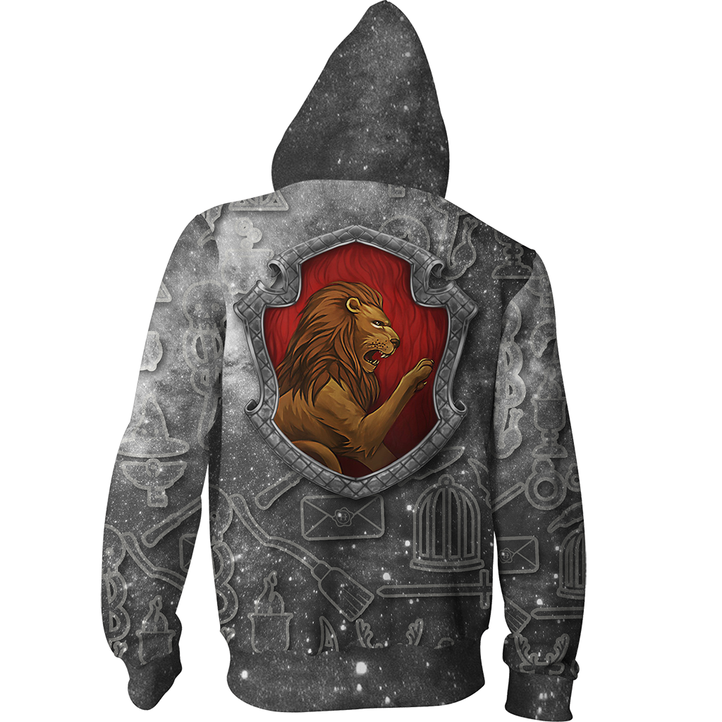 Gryffindor Logo Harry Potter New Collection Zip Up Hoodie
