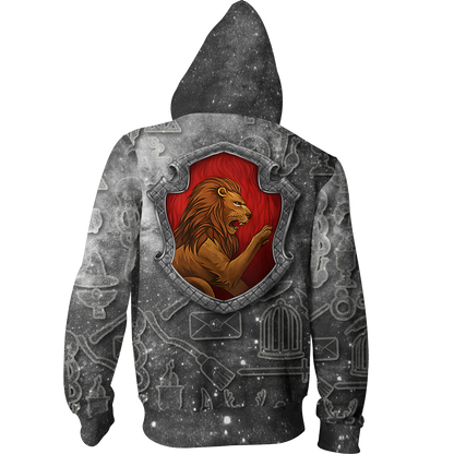 Gryffindor Logo Harry Potter New Collection Zip Up Hoodie