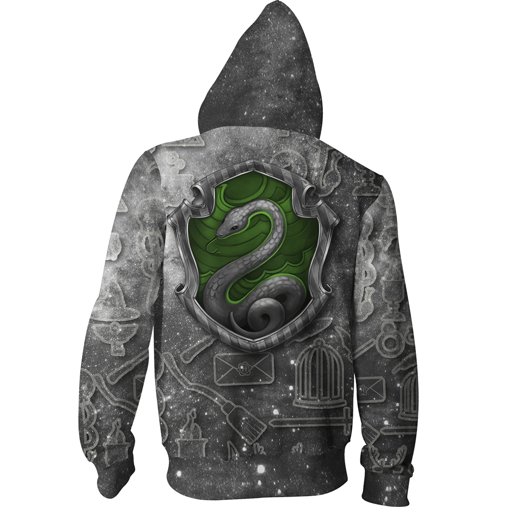 Slytherin Logo Harry Potter New Collection Zip Up Hoodie