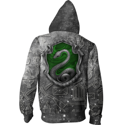 Slytherin Logo Harry Potter New Collection Zip Up Hoodie