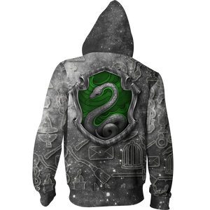 Slytherin Logo Harry Potter New Collection Zip Up Hoodie