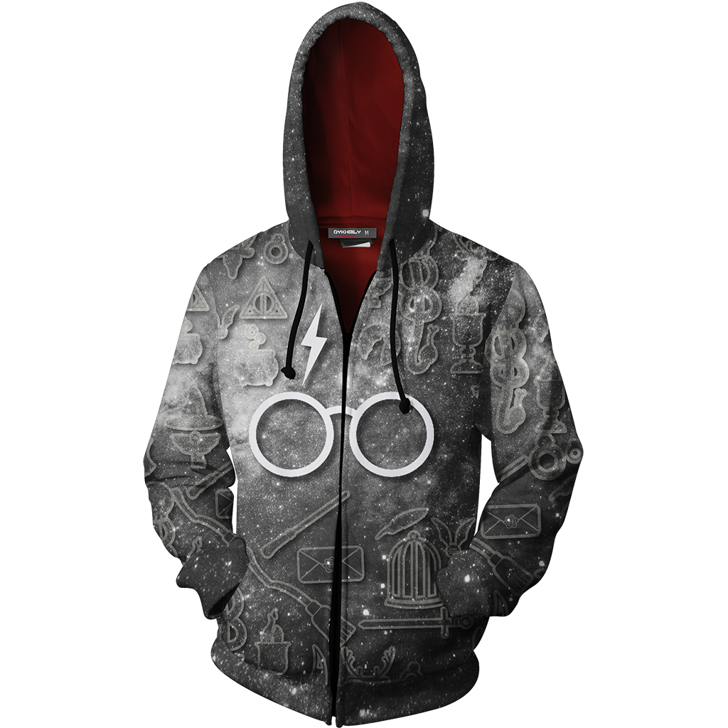 Gryffindor Logo Harry Potter New Collection Zip Up Hoodie