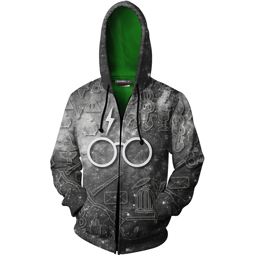 Slytherin Logo Harry Potter New Collection Zip Up Hoodie