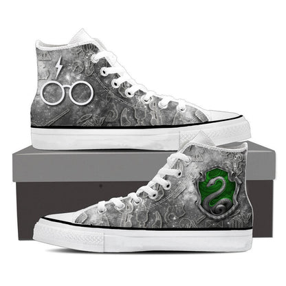 The Slytherin Snake Harry Potter High Top Shoes SIZE 47