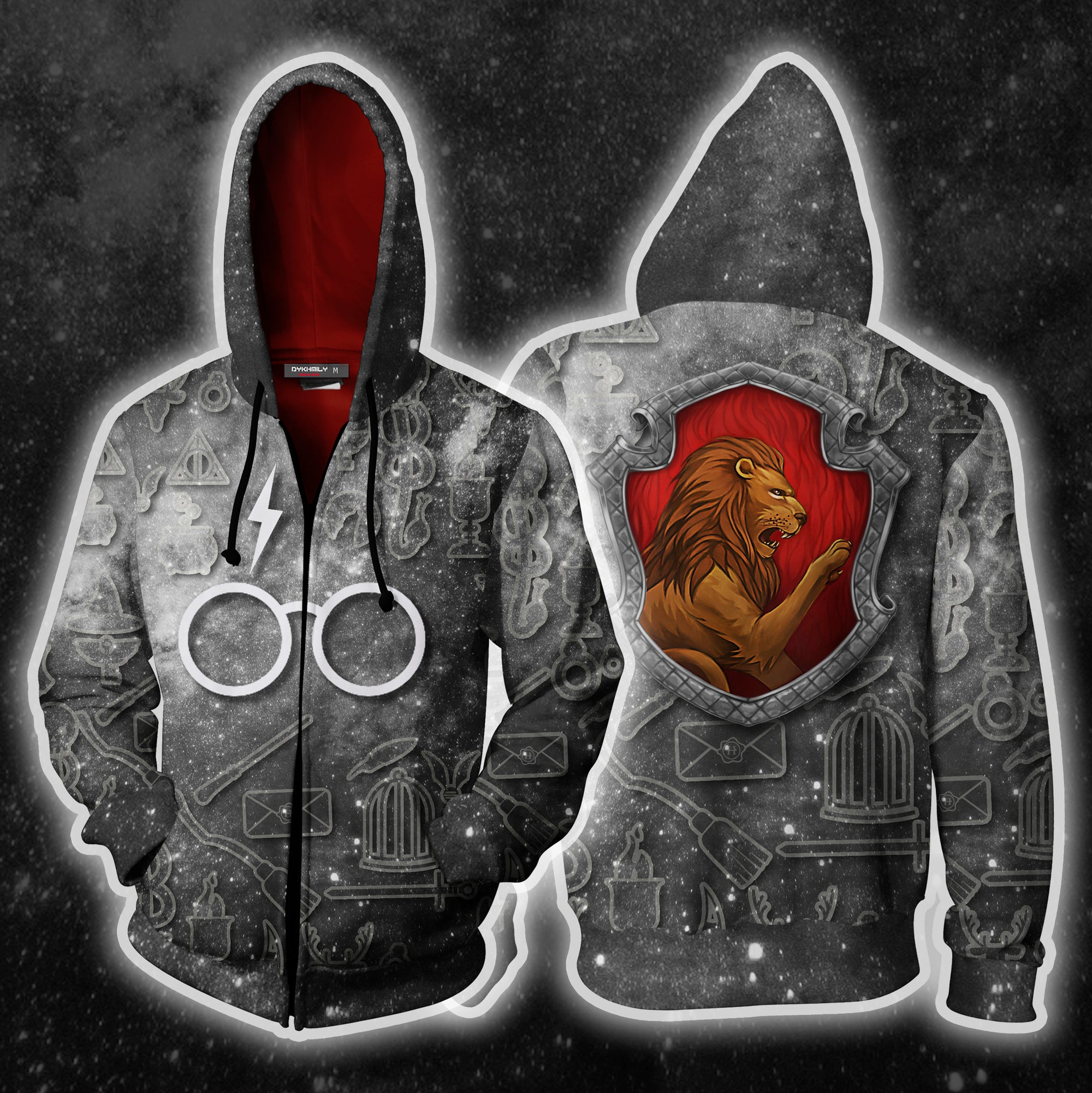 Gryffindor Logo Harry Potter New Collection Zip Up Hoodie