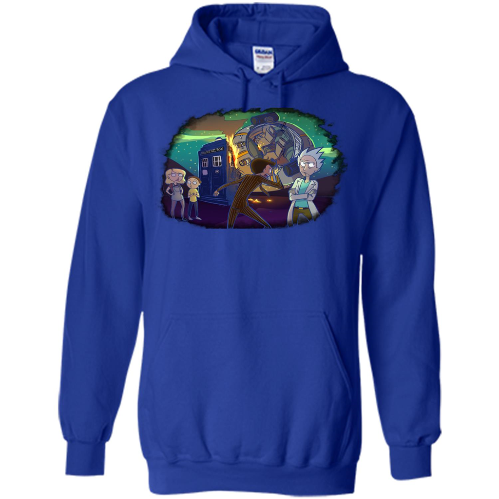 Doctorwho Vs Rick And Morty T-shirt Royal