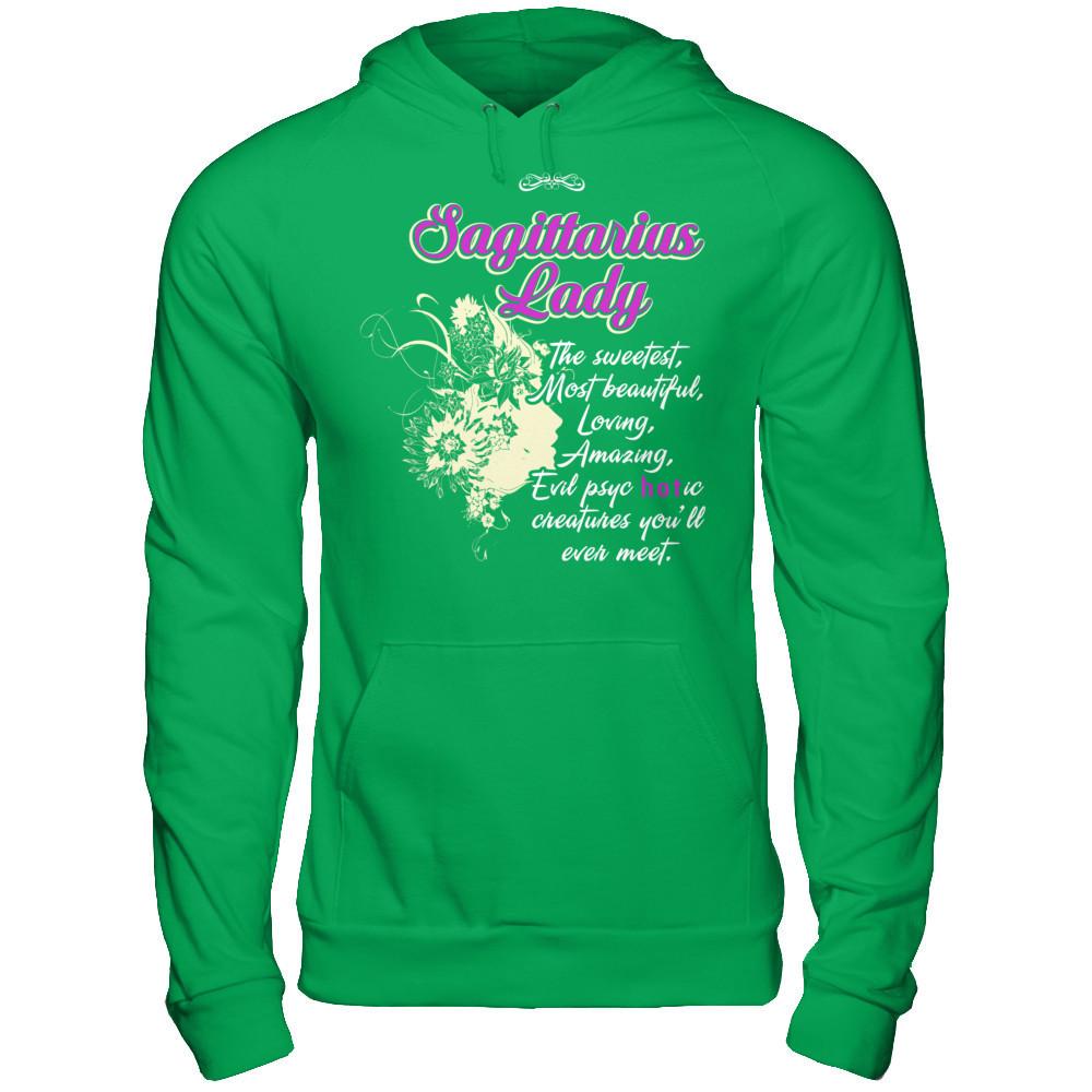 Sagittarius Lady - The Sweetest, Most Beautiful, Loving, Amazing Gildan - Pullover Hoodie Irish Green