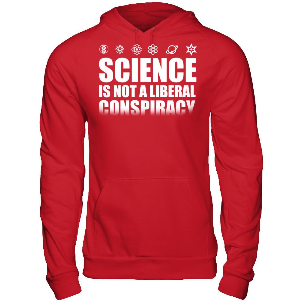 Science Is Not A Liberal Conspiracy Gildan - Pullover Hoodie Red